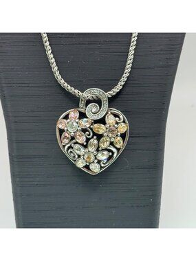 Garden of Dreams Necklace Swarovski Pink Purple Crystal Brighton Your Heart 18"